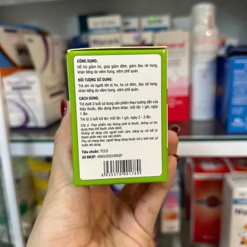 LAPOTA Siro bổ trợ đường hô hấp 20 gói x 5ml hỗ trợ giảm ho và đau họng
