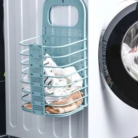 [ TẶNG MÓC TREO] Combo 2 giỏ đựng đồ gấp gọn thông minh , giỏ treo tường đựng quần áo đồ dùng nhà tắm