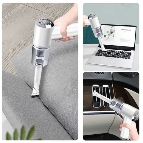 Máy hút bụi cầm tay Mini - Máy hút không dây lực hút siêu mạnh sử dụng pin sạc, dùng hút bụi ô tô-