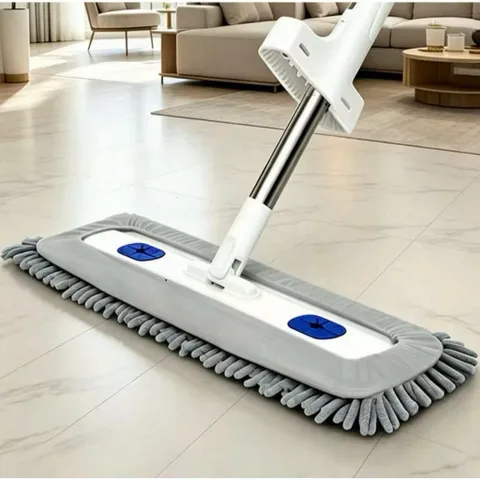 Cây Lau Nhà Tự Vắt Bông San Hô 45cm, Chổi Lau Nhà Tự Vắt Xoay 360 Độ Sợi Microfiber Siêu Thấm  -