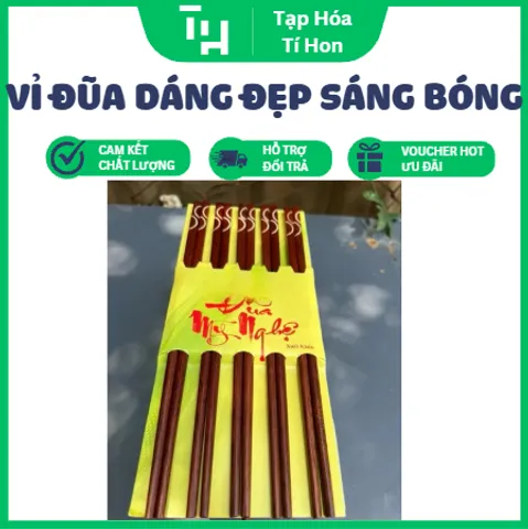 Vỉ đũa gỗ cẩm lai cẩn đầu đủ loại kiểu dáng đẹp, được gia công và đánh bóng thủ công bằng lơ cao cấp (TH745)
