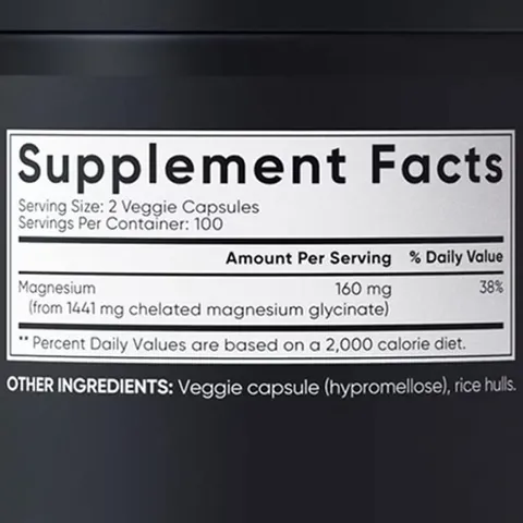 iên uống bổ sung Magie Sports Research Chelated Magnesium Glycinate 160mg 200 Veggie Capsules