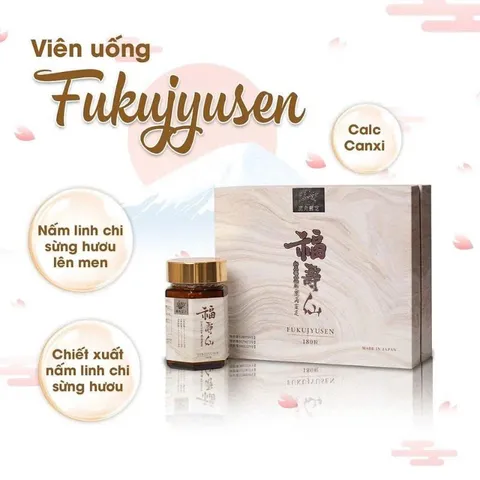 FUKUJYUSEN - Viên uống Phòng và hỗ trợ đtri UT, Nhật Bản Lọ 180 viên