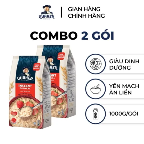 YẾN MẠCH ĂN LIỀN QUAKER INSTANT OATMEAL 1KG