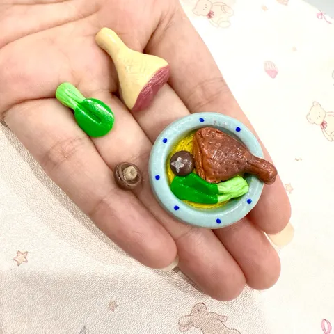Mô hình mì vịt tiềm nhà búp bê minifood