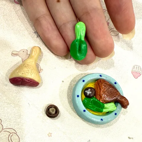 Mô hình mì vịt tiềm nhà búp bê minifood