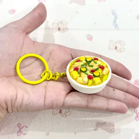 Móc khoá lưu niệm món Chân gà sả tắc - món ăn Việt Nam