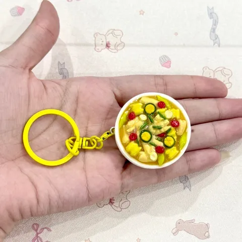 Móc khoá lưu niệm món Chân gà sả tắc - món ăn Việt Nam