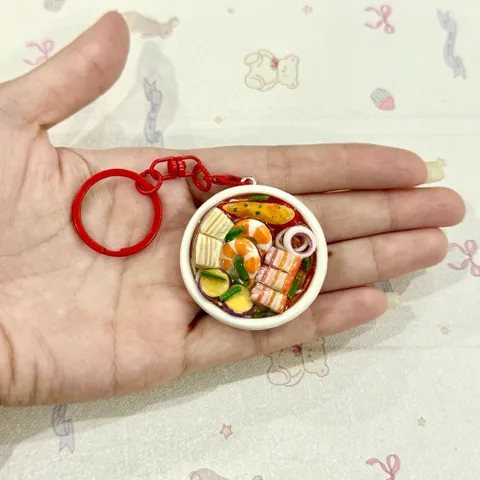 Móc khoá - Nam châm món Bún mắm - món ăn Việt Nam