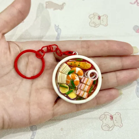 Móc khoá - Nam châm món Bún mắm - món ăn Việt Nam