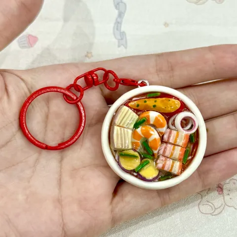 Móc khoá - Nam châm món Bún mắm - món ăn Việt Nam