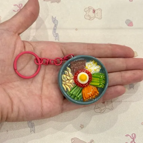 Móc khoá - Nam châm Cơm trộn Bibimbap - món ăn Hàn Quốc