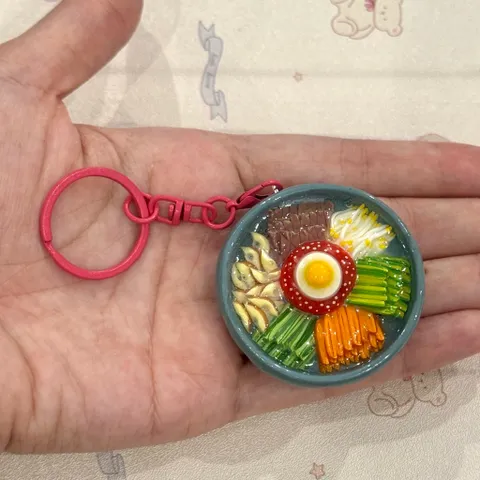 Móc khoá - Nam châm Cơm trộn Bibimbap - món ăn Hàn Quốc
