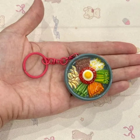 Móc khoá - Nam châm Cơm trộn Bibimbap - món ăn Hàn Quốc