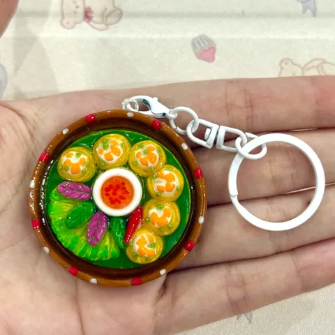 Móc khoá món Bánh khọt - món ăn Việt Nam