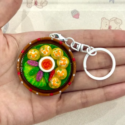 Móc khoá món Bánh khọt - món ăn Việt Nam