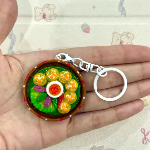 Móc khoá món Bánh khọt - món ăn Việt Nam