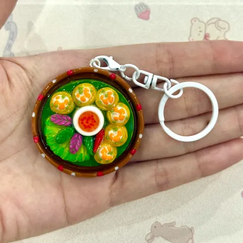 Móc khoá món Bánh khọt - món ăn Việt Nam