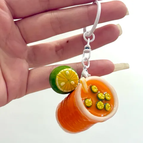 Móc khoá Trà tắc mini dễ thương  - Ẩm thực Việt Nam