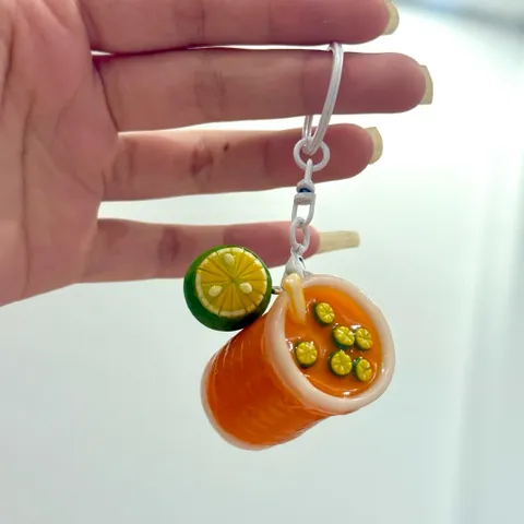 Móc khoá Trà tắc mini dễ thương  - Ẩm thực Việt Nam