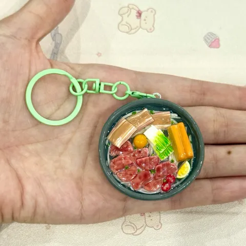 Móc khoá - Nam châm món Phở bò bát đá