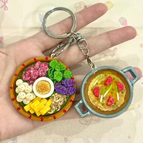 Móc khoá - Magnet lưu niệm món Lẩu riêu cua bắp bò - Vietnamese Food
