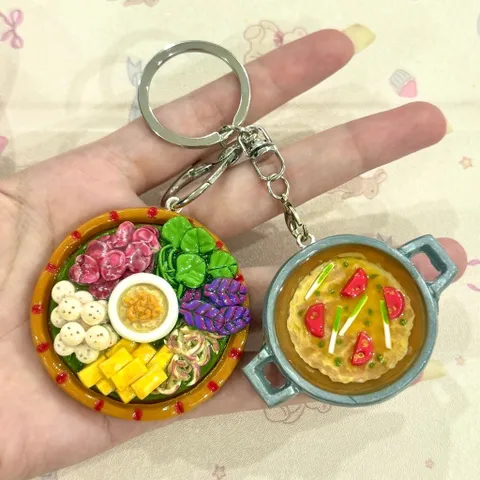 Móc khoá - Magnet lưu niệm món Lẩu riêu cua bắp bò - Vietnamese Food