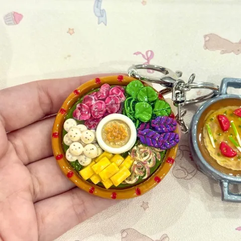 Móc khoá - Magnet lưu niệm món Lẩu riêu cua bắp bò - Vietnamese Food