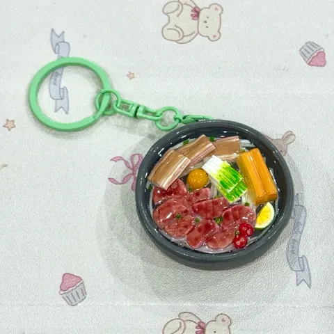 Móc khoá - Nam châm món Phở bò bát đá