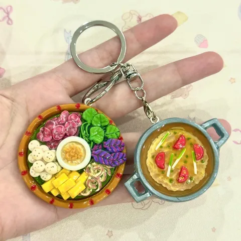 Móc khoá - Magnet lưu niệm món Lẩu riêu cua bắp bò - Vietnamese Food