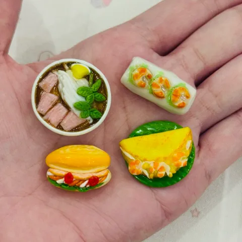 Mô hình món ăn Việt Nam Phở Bò - Bánh mì - Bánh xèo - Gỏi cuốn