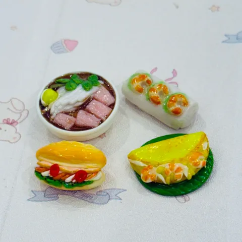 Mô hình món ăn Việt Nam Phở Bò - Bánh mì - Bánh xèo - Gỏi cuốn