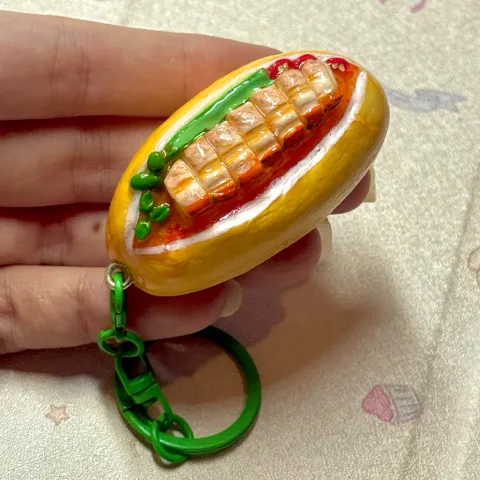 Móc khoá - Nam châm Bánh mì heo quay - Món ăn Việt Nam