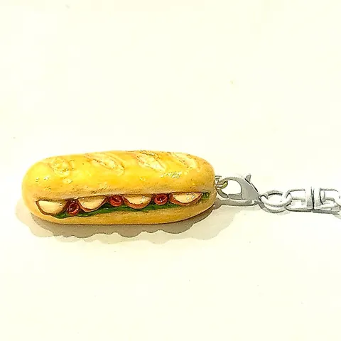 Nam châm - Móc khoá Bánh mì size nhỏ dễ thương