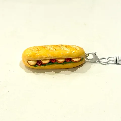 Nam châm - Móc khoá Bánh mì size nhỏ dễ thương