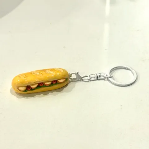 Nam châm - Móc khoá Bánh mì size nhỏ dễ thương
