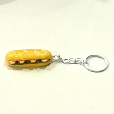 Nam châm - Móc khoá Bánh mì size nhỏ dễ thương