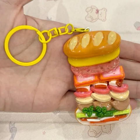 Móc khoá Bánh mì Sài Gòn Full Topping - món ăn Việt Nam