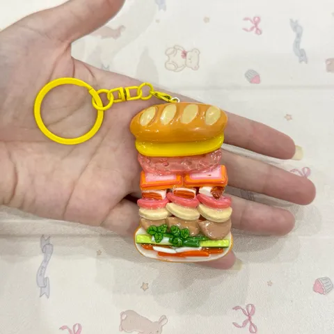 Móc khoá Bánh mì Sài Gòn Full Topping - món ăn Việt Nam