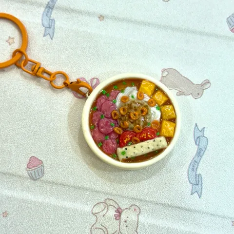 Móc khoá - Nam châm món Bún riêu cua kiểu Bắc - món ăn Việt Nam