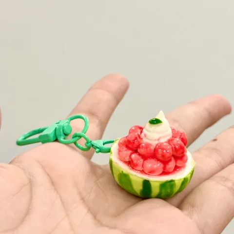 Nam châm - Móc khoá Bingsu dưa hấu dễ thương
