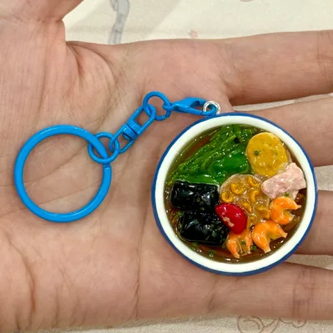 Móc khoá Bánh đa cua Hải Phòng - món ăn Việt Nam