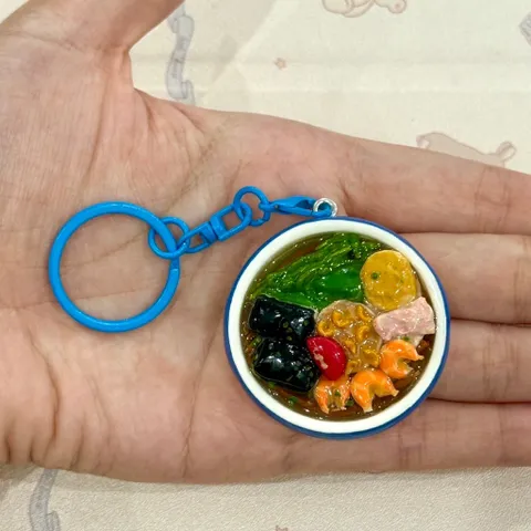 Móc khoá Bánh đa cua Hải Phòng - món ăn Việt Nam