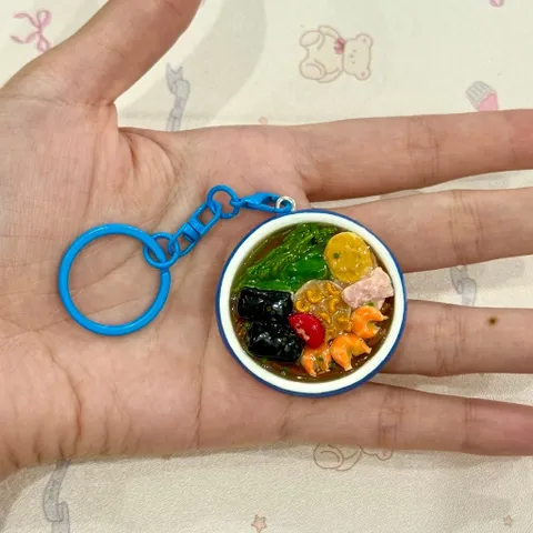 Móc khoá Bánh đa cua Hải Phòng - món ăn Việt Nam