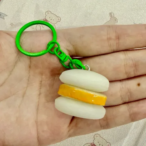 Móc khoá Bánh dày kẹp chả - món ăn Việt Nam