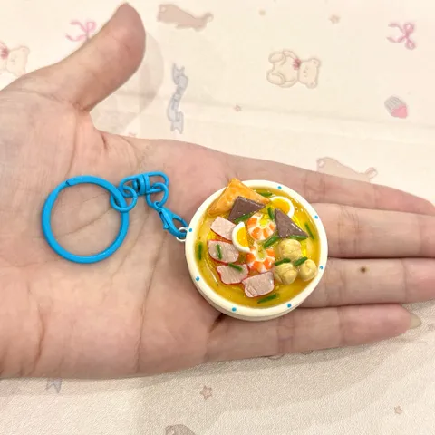 Móc khoá món Mì vằn thắn - món ăn Việt Nam