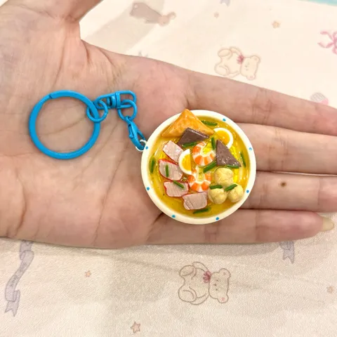 Móc khoá món Mì vằn thắn - món ăn Việt Nam