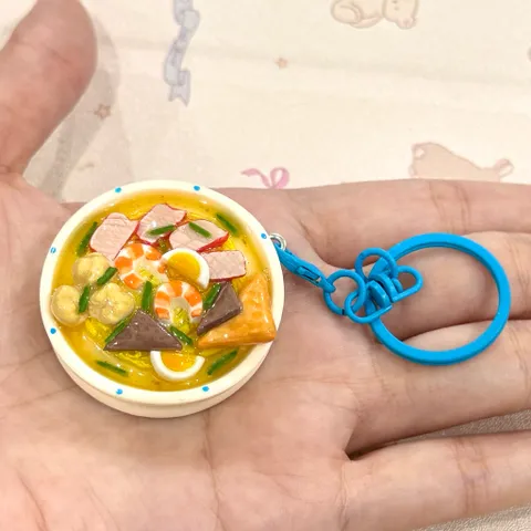 Móc khoá món Mì vằn thắn - món ăn Việt Nam
