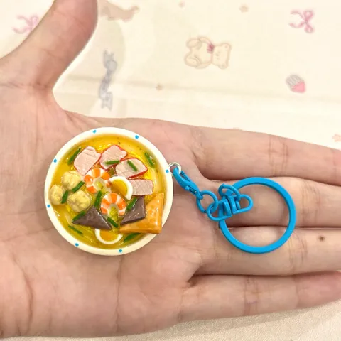 Móc khoá món Mì vằn thắn - món ăn Việt Nam