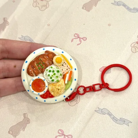 Móc khoá - Nam châm Cơm tấm Sài Gòn - món ăn Việt Nam